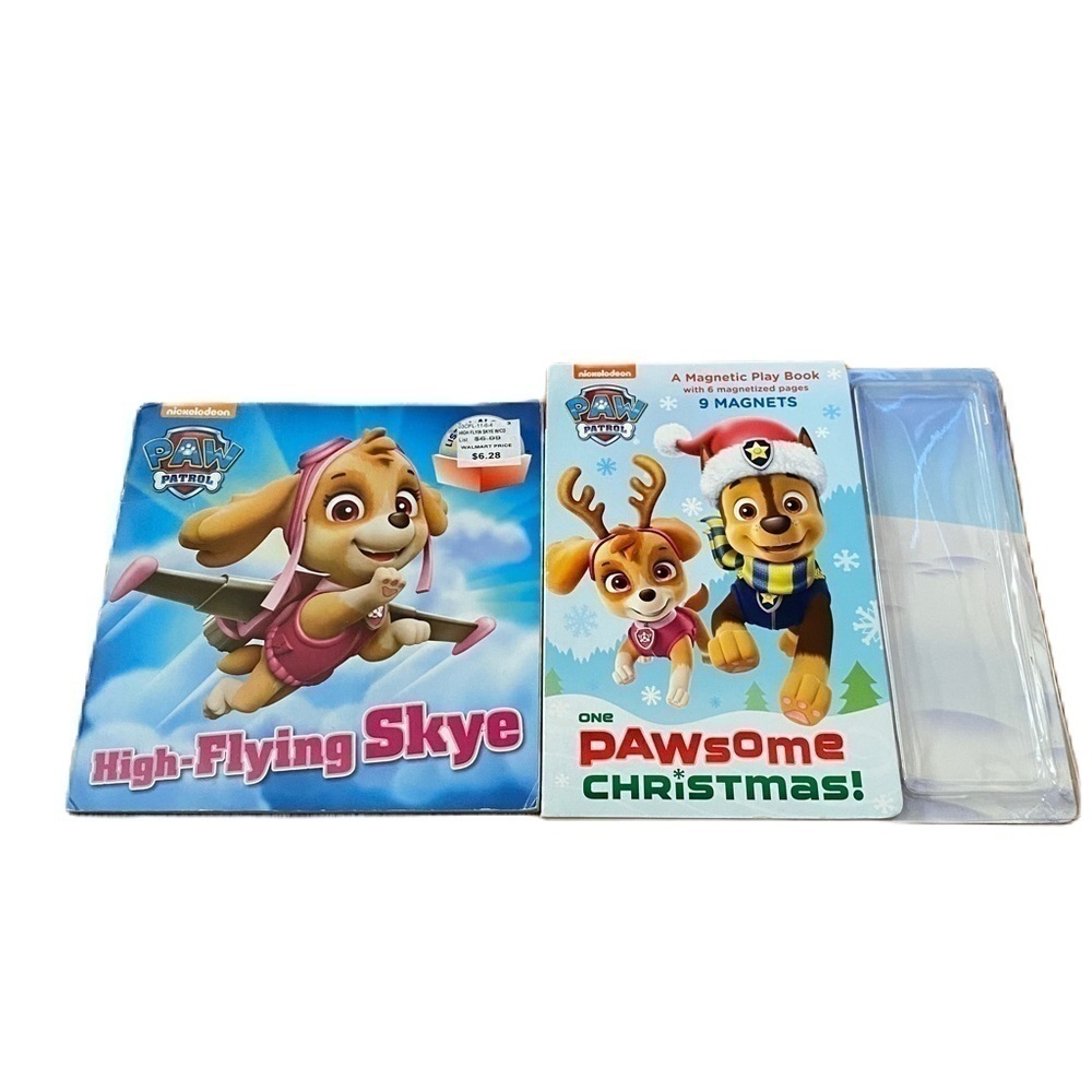 Paw Patrol Book Bundle Lot High Flying Skye Pawsome Christmas Kids Children